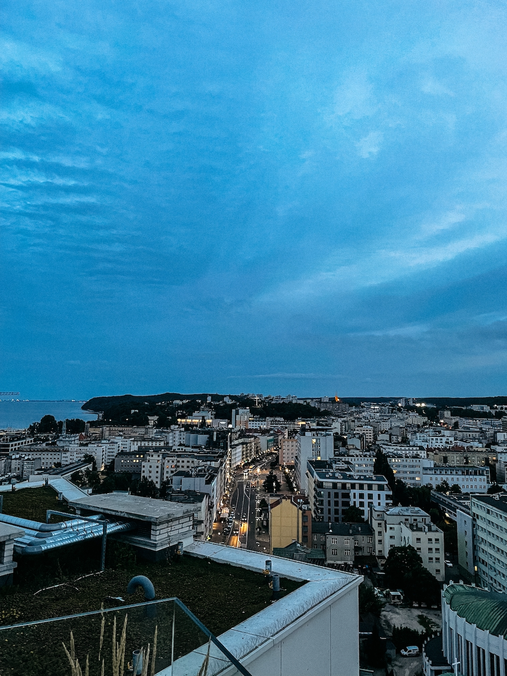 Gdynia at dusk